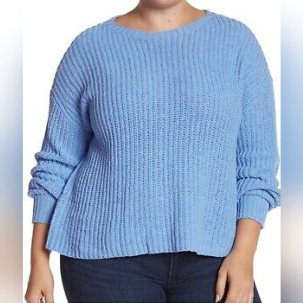 White Stag Plus Size Cable Knit Sweater